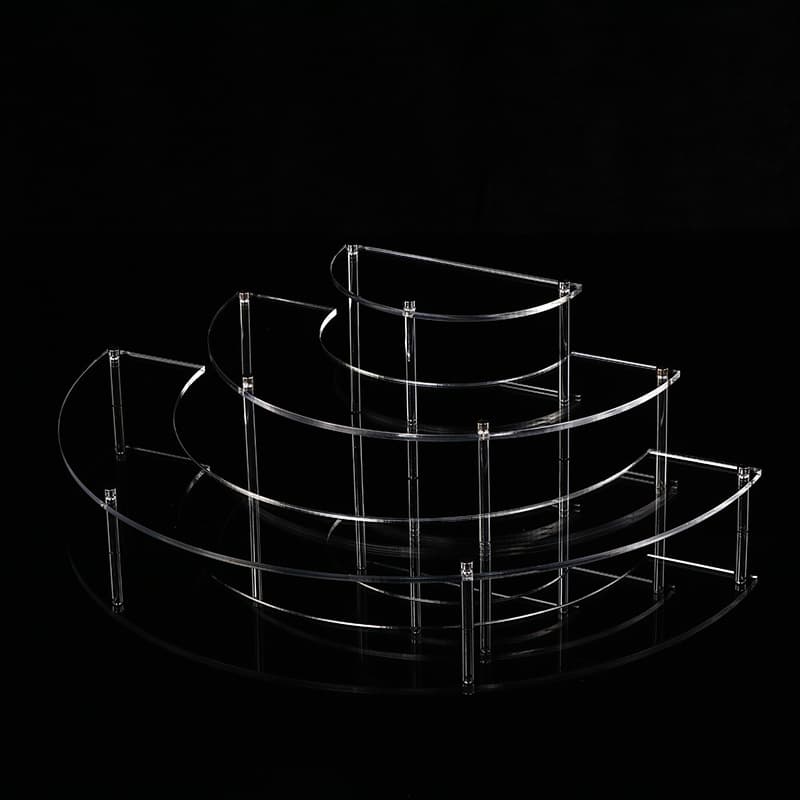 Acrylic display racks, cosmetic storage cabinets, multi-layer plexiglass party and beverage display racks (wholesale).