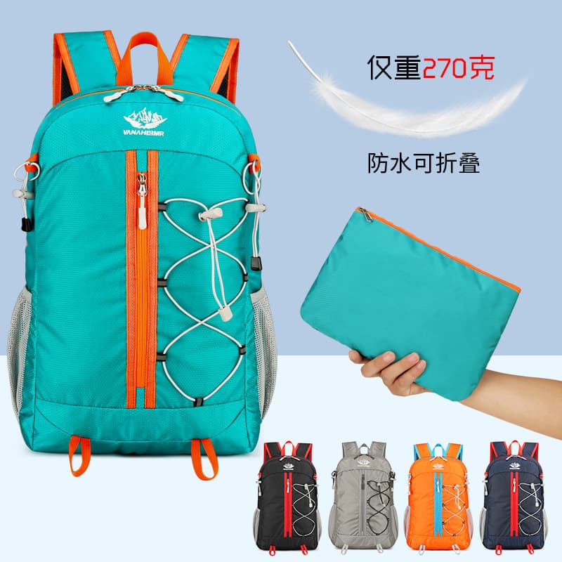 Large Capacity Cycling Outdoor Sports Backpack Lightweight Hiking Climbing Bag Travel Leisure Double Shoulder Bag Unisex
