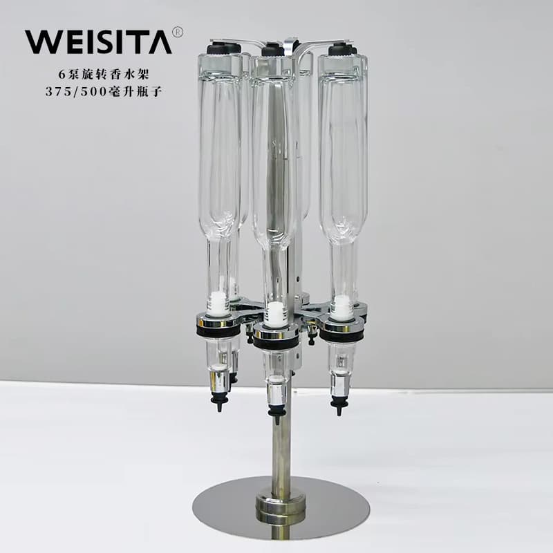 Bulk Perfume Six-Pump Rotary Dispenser Cross-Border Perfume Display Stand Aromatherapy Set Acrylic Display Stand