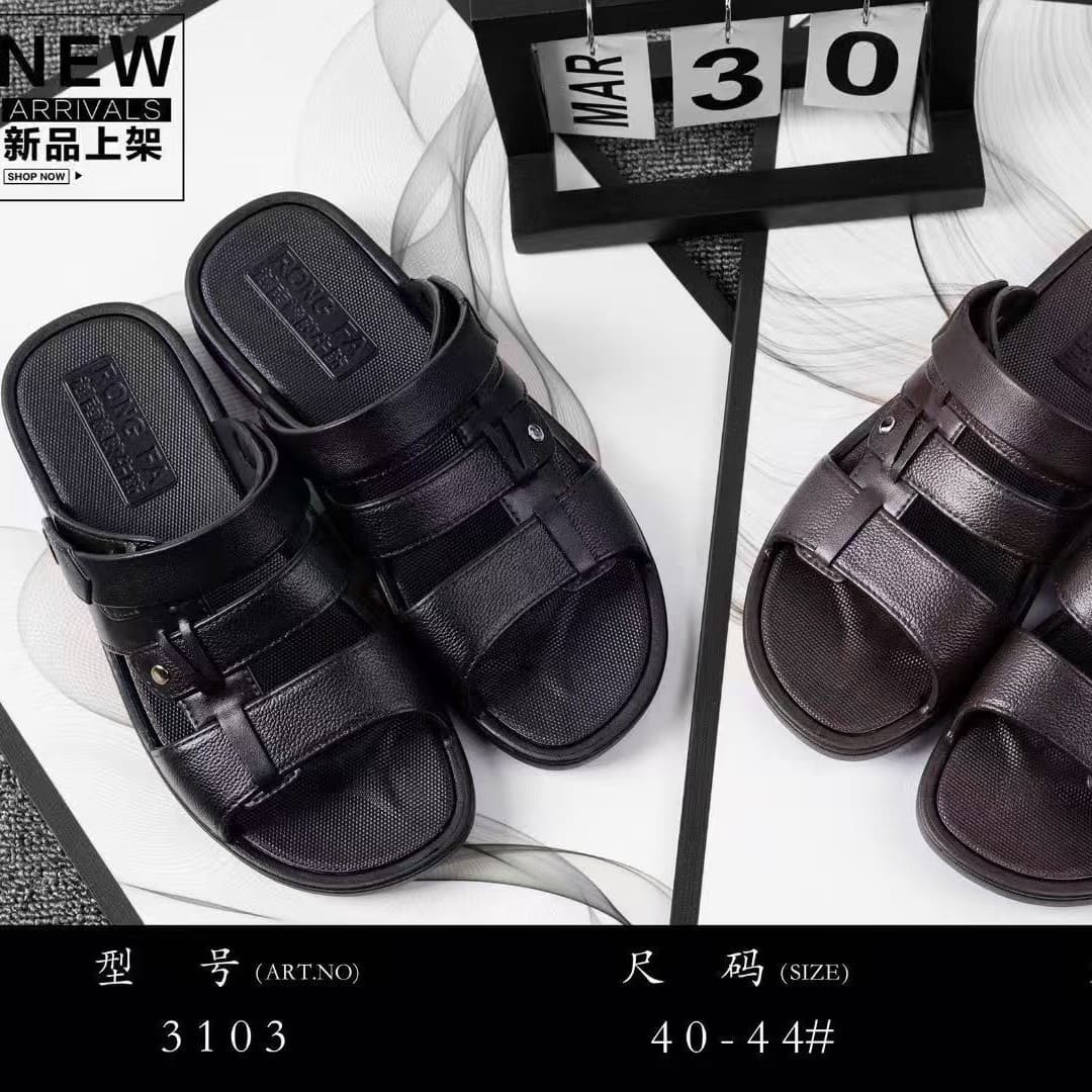2026 New Summer Men's Vietnamese Sandals Beach Sandals Slides Wholesale for Street Vendors