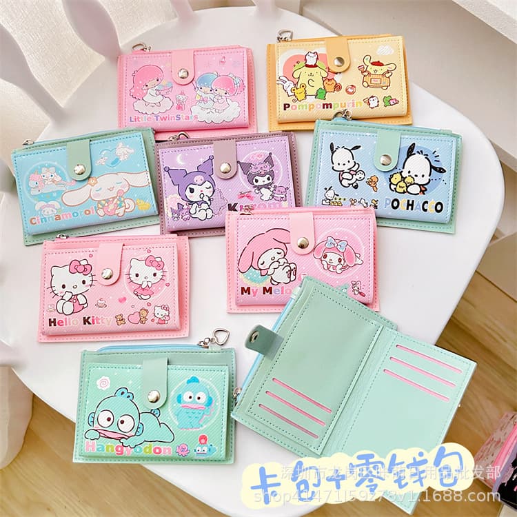 Cute Portable Japanese Style Coin Purse Access Control Card Campus Meal Card Public Transport Card Storage Bag