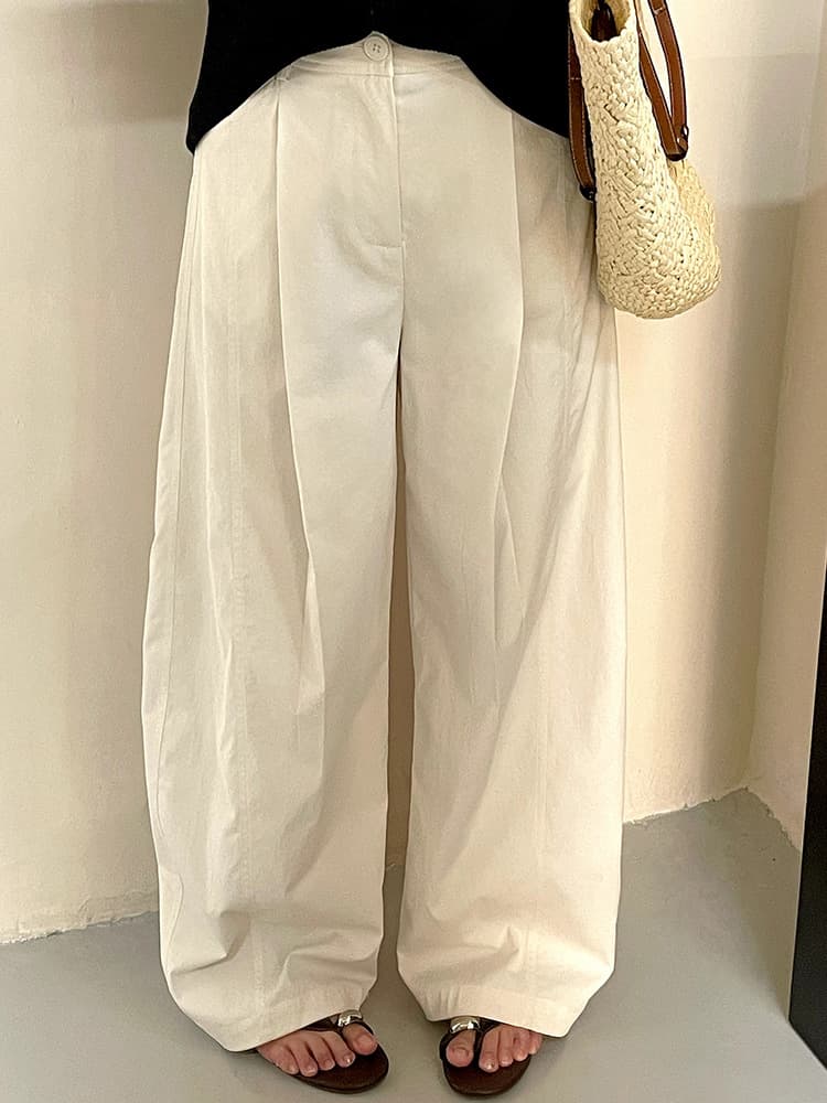 Plus Size Women's High-Waist Casual Straight Leg Wide Leg Pants 2026 Summer Fat mm Hip Cover Loose Floor-Length Pants NK1527