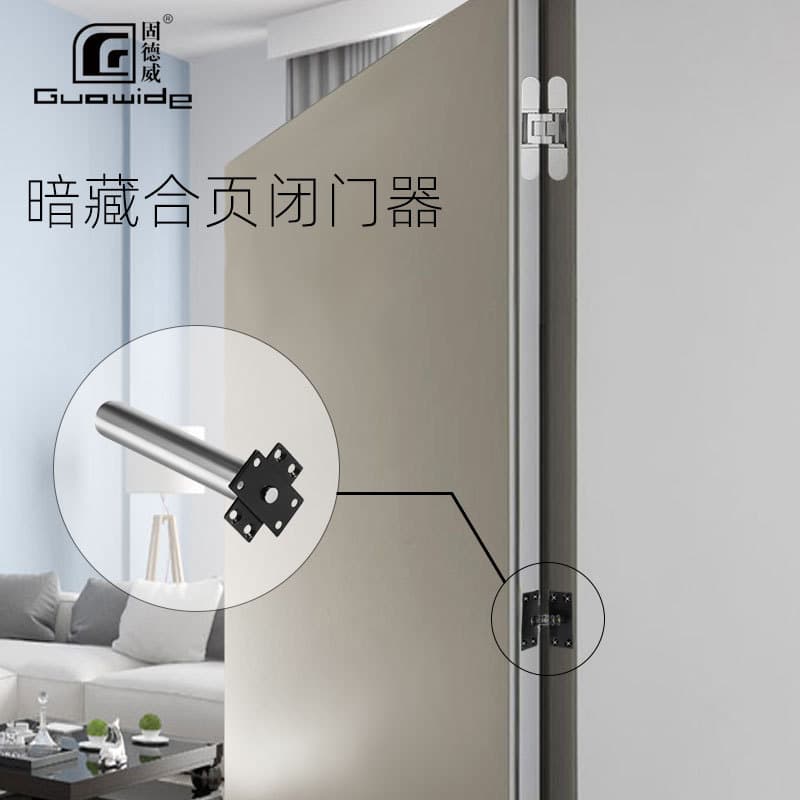 Invisible Door Hidden Automatic Closer Home Use Buffer Spring Hinge Simple Closer Device For Doors
