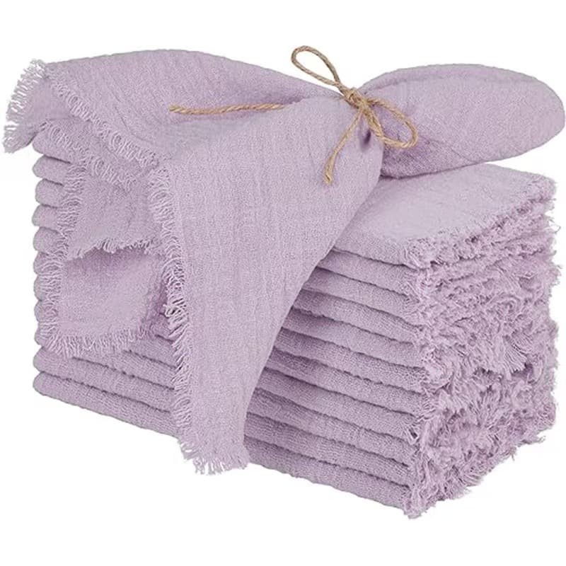 Cross-border Special Napkin Fringed Fabric Decorative Placemat Wedding Napkin Western Tablecloth Photography 42*42