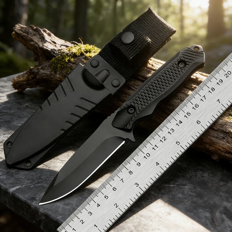 Cross-border integrated keel knife outdoor emergency survival knife household fruit knife high hardness sharp kitchen knife