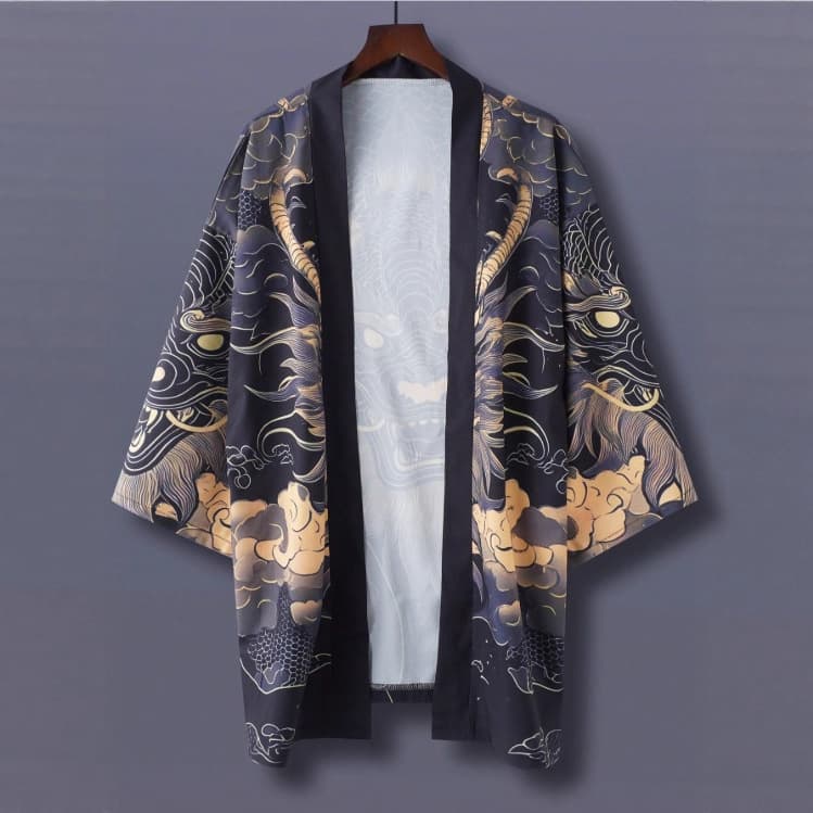Lightweight Haori Cardigan Shirt Outerwear European-American and Japanese Anime Style Loose Streetwear Cool Shirt Jacket