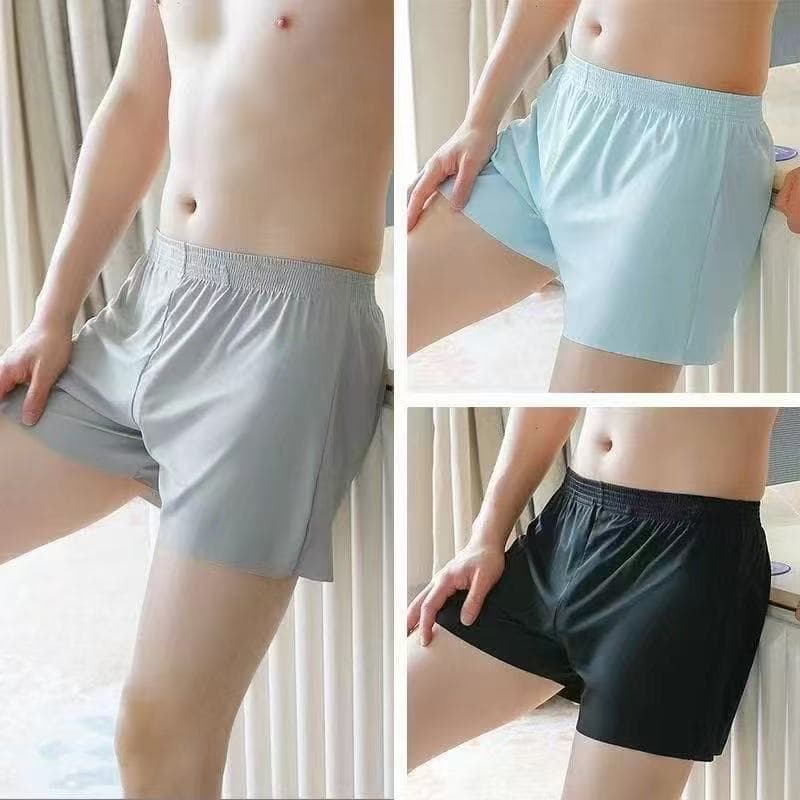 Men's Arrow pants, men's ice silk thin home shorts, large size loose pajamas, men's underwear, three-quarter boxer briefs