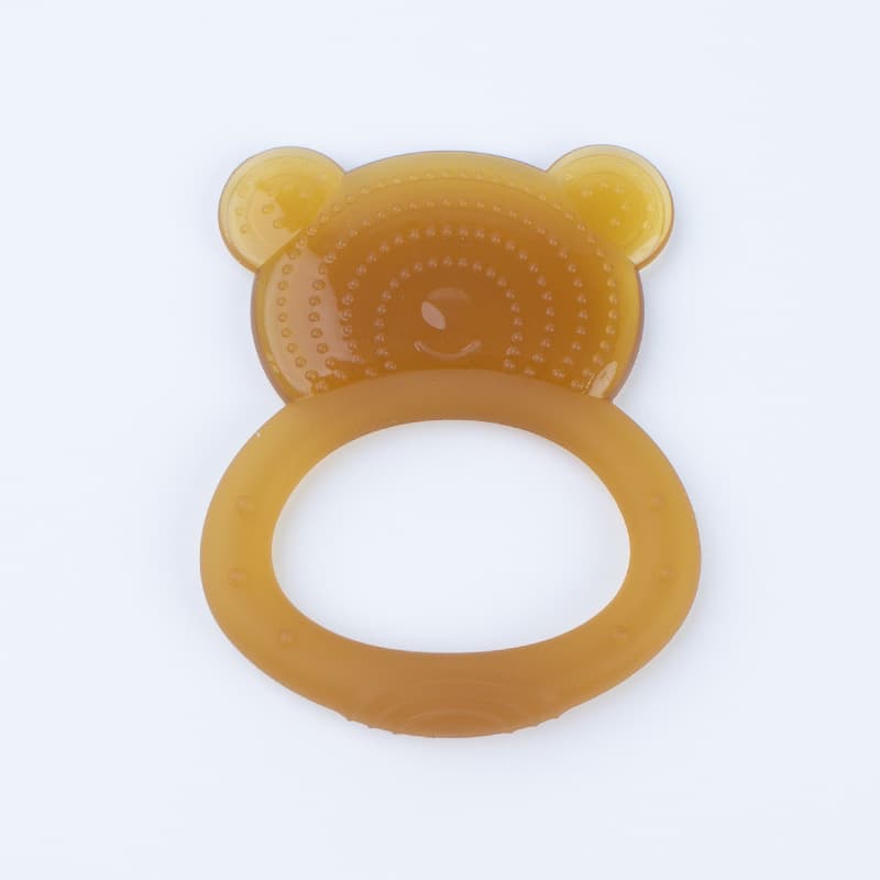 Teether Baby Chew Toy Silicone Mushroom Shape, Boilable, Biteable, Hand-Insertable, Baby Toy
