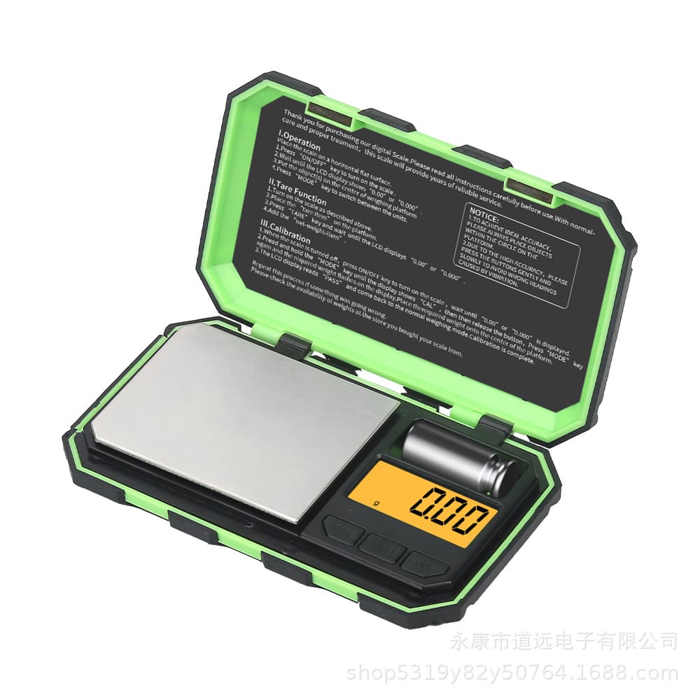 Cross-border hot-selling accurate portable electronic scale, jewelry scale with weight toolbox, precise scale for home use.