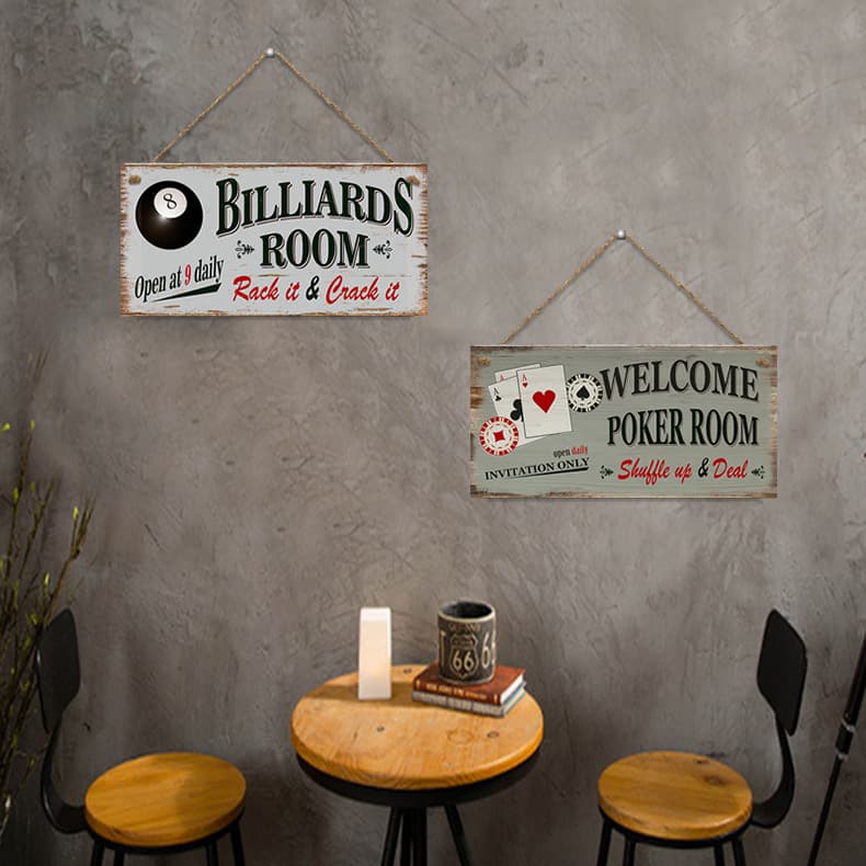 Amazon Bar Hanging Wooden Sign BBQ Wall Decor American Country Background Wall Decoration Game Room Decor