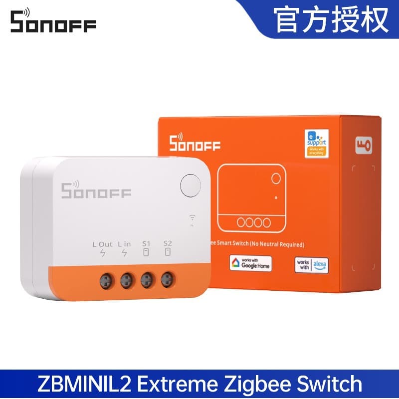 Sonoff ZB MINI L2 Zigbee Smart Switch (Single Live Wire Version) - DIY No Neutral Wire Required