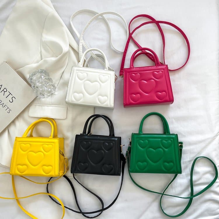 Wholesale texture fashion small fresh solid color 2024 spring and summer new casual style bag women's trendy shoulder crossbody bag