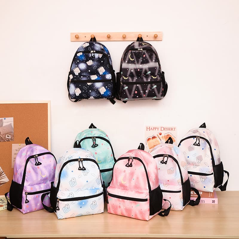 2025 New Simple Kindergarten Backpack Lightweight School Bag Printed Casual Children's Travel Backpack