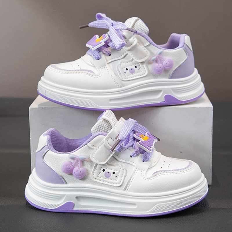 Children's Low-Top Casual Shoes for Girls Spring 2026 New Student White Sneakers Lightweight Soft Sole Sports Shoes