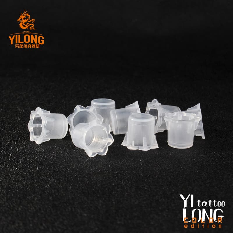 Allosaurus seven-cornered lace tattoo eyebrow tattoo embroidery pigment cup color cup disposable tattoo machine supplies cross-border wholesale