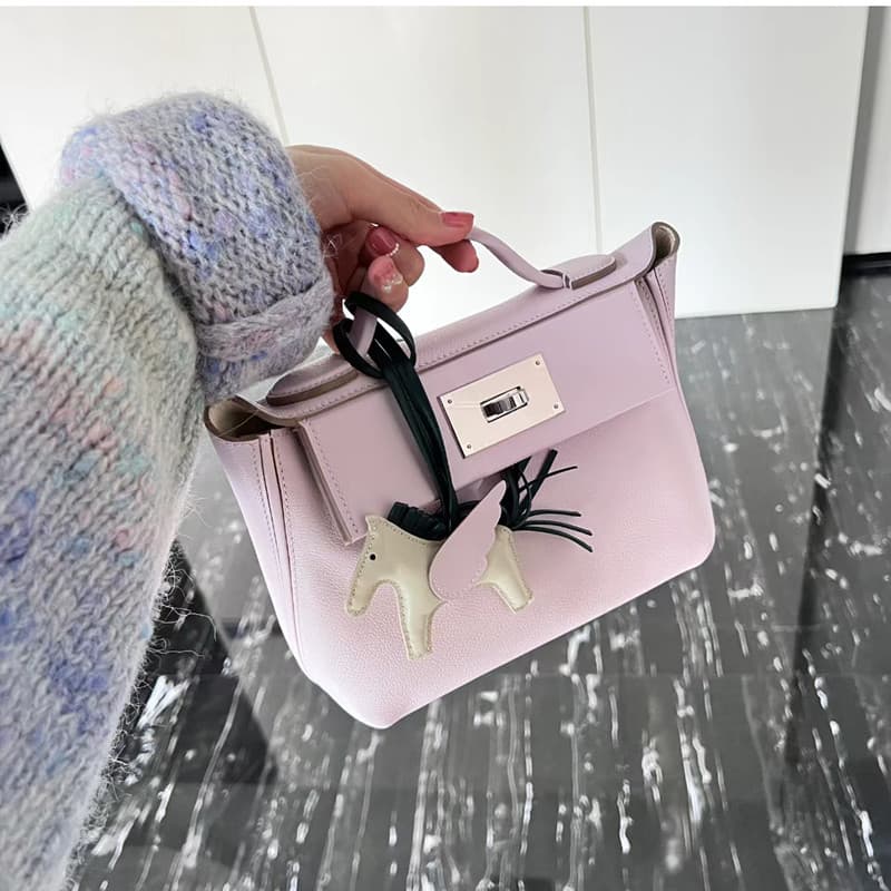 Direct Sale Genuine Leather 2424 Mini Kelly Bag, Crossbody Shoulder Bag, Dumpling Bag, Large Capacity Fashion Bag