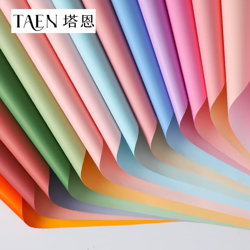 Double-sided two-color Ouya paper, flower wrapping paper, waterproof bouquet wrapping paper, flower shop wrapping paper wholesale