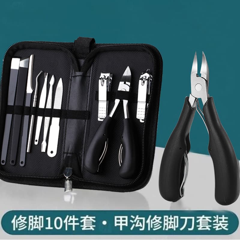 Red and Black Nail Clipper Set Manicure Nail Clipper 7-Piece Set Nail Clippers Full Set Manicure Pedicure Tools Beauty Kit