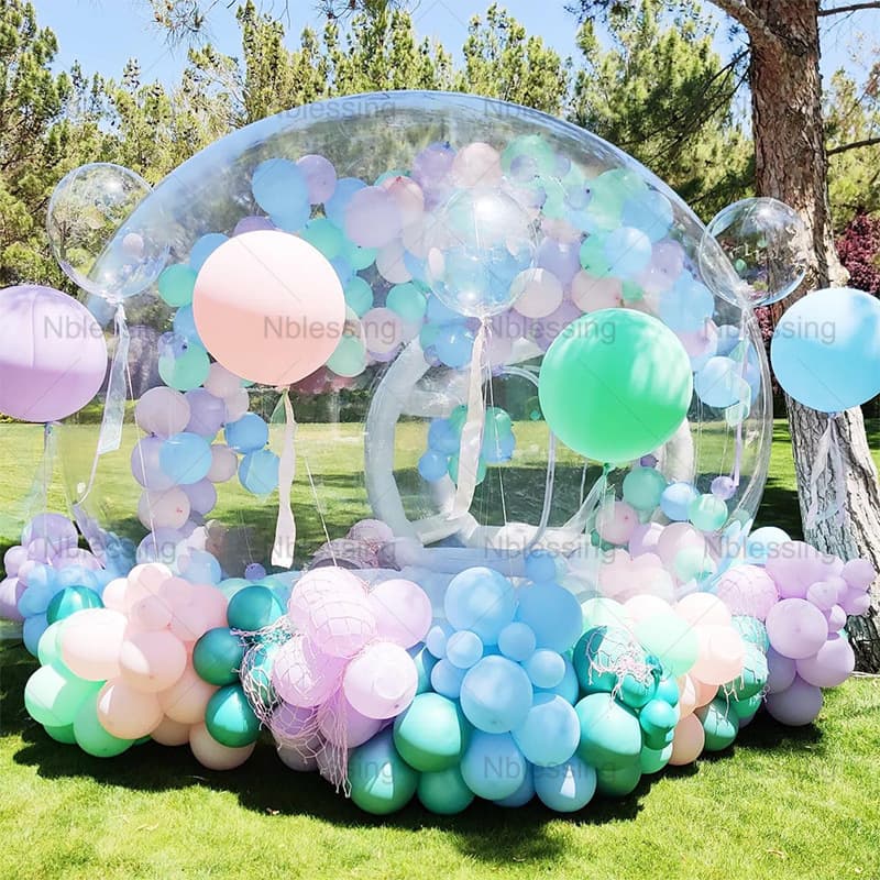 Outdoor Land Transparent Inflatable Bubble Tent Sphere Display Camping Inflatable Tent Bubble Type Mobile House