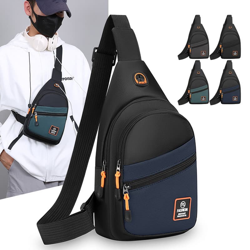 Best-selling Men's Chest Bag Cross-border New Casual Water-repellent Bag Multifunctional Oxford Cloth Trendy Sports Sling Bag