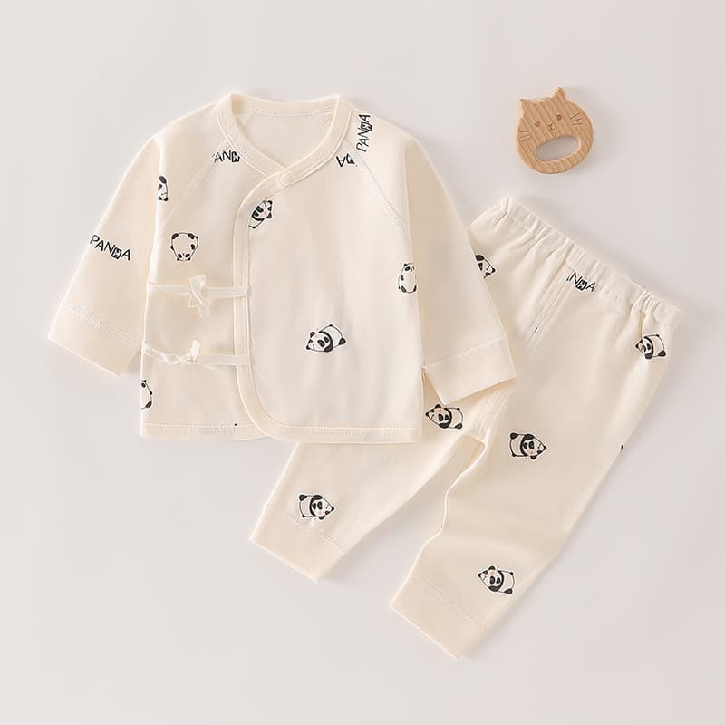 Newborn Baby Clothes Spring Autumn Winter Monk Style Set Pure Cotton Separates for Boys and Girls