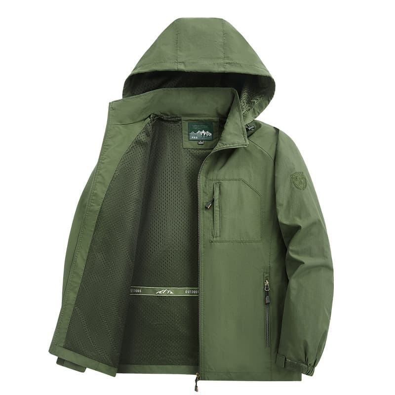 Men's Jacket Outdoor Work Jacket Spring Autumn Coat Multi-pocket Windproof Waterproof Large Size Casual Quick-dry Windbreaker Men