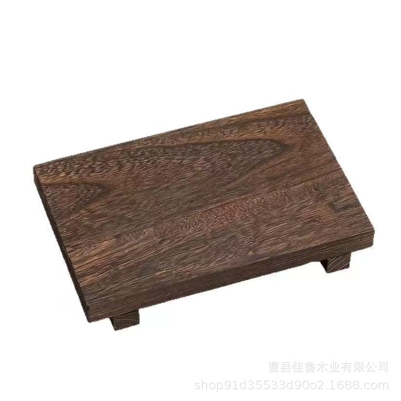 Cross-border Solid Wood Display Base Flower Pot Stand Bathroom Aromatherapy Soap Holder Decorative Base Desktop Storage Tray