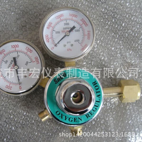 Factory Wholesale American-Style Oxygen Pressure Reducing Valve, Brass Body Regulator, Medium American-Style Oxygen Regulator