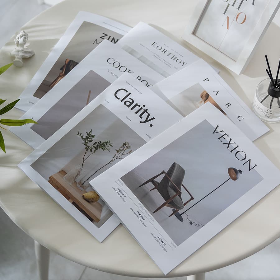 Ins-style English Magazine Photo Props, Living Room Decoration, Food and Fashion Photography Model Posing Background