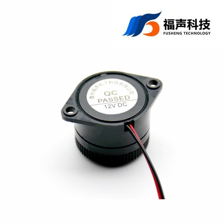 2910 piezoelectric active buzzer, 12V 24V DC, spiral top sound emission, intermittent/continuous sound