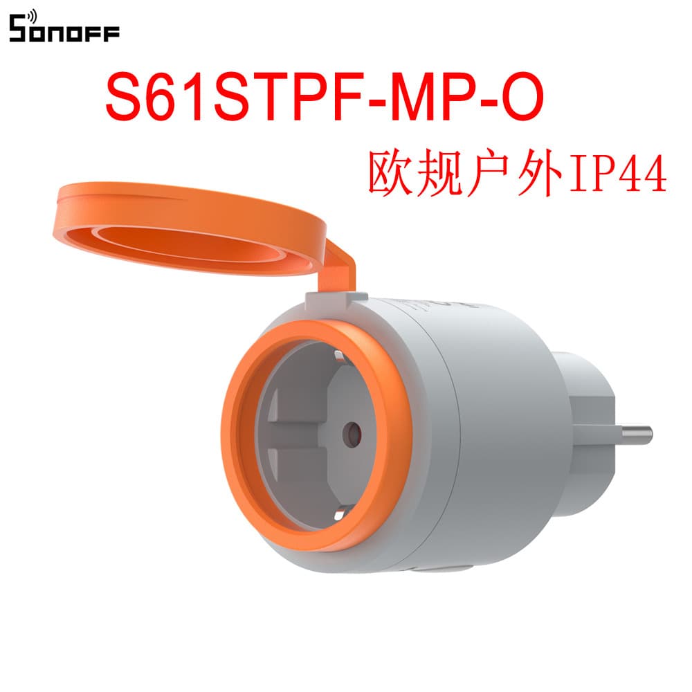 SONOFF S61STPF-MP-O EU Standard Outdoor Waterproof Matter Smart Plug IP44 with Energy Monitoring