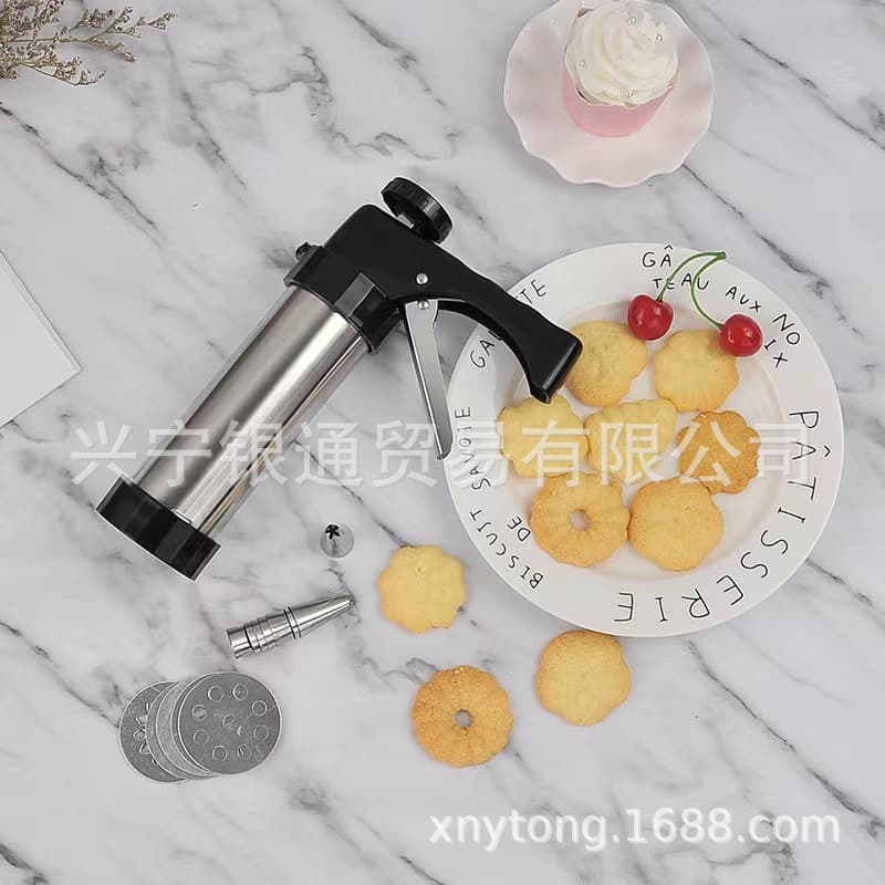 Amazon Stainless Steel Decorating Gun Cookie Cookie Hand Press Cookie Machine Home DIY Baking Tools Kitchen Tools