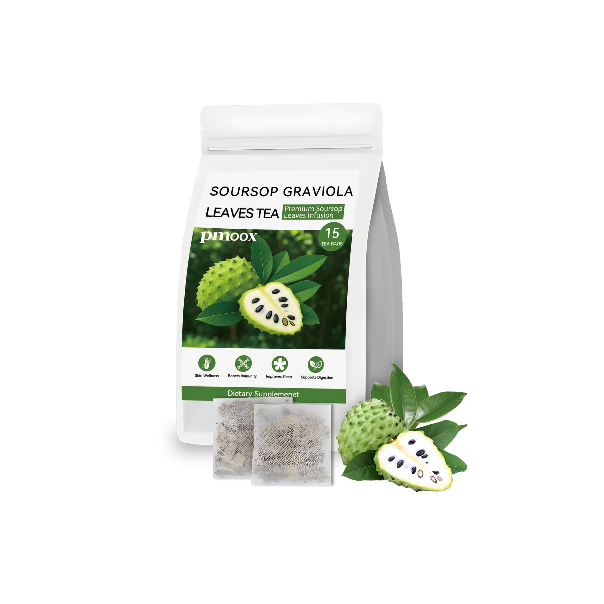 PMOOX refreshing anchovy leaf herbal tea daily sleep care personal body skin care