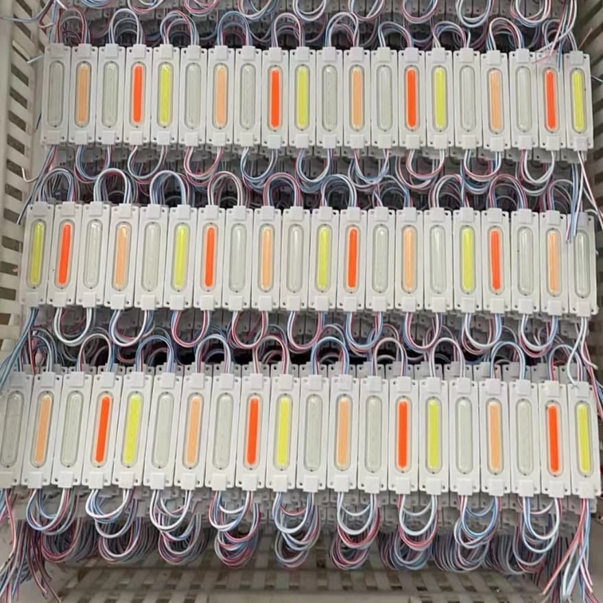 12V LED Strip Module 7019 Automotive Module COB Surface Light Source Multicolor LED Beads Car Edge Light Advertising Light