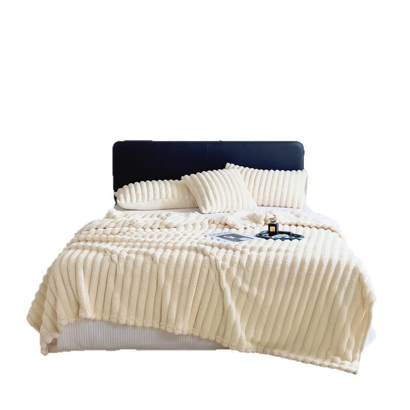 OEM Rabbit Fur Fleece Blanket Multifunctional Nap Throw, Flannel Office Small Blanket, Cross-border Sofa Car Cover Blanket
