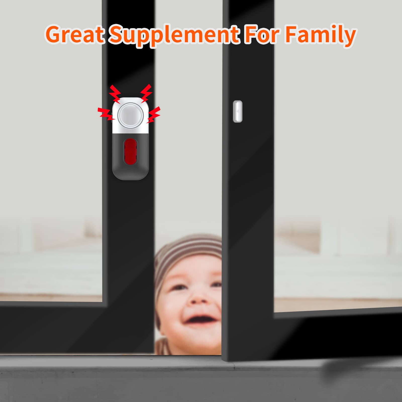 Factory direct sales of door and window burglar alarms for home and hotel security, 130dB magnetic door alarm.