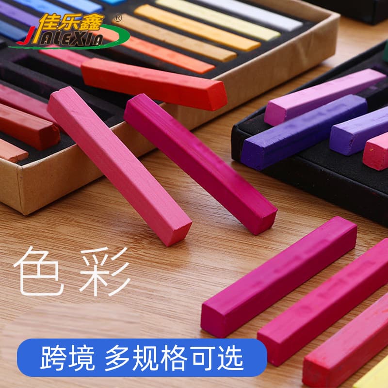Cross-border Soft Pastels 12/24/48 Colors Drawing Soft Chalk Full Set Vibrant Pigments Water-soluble Pastel Sticks