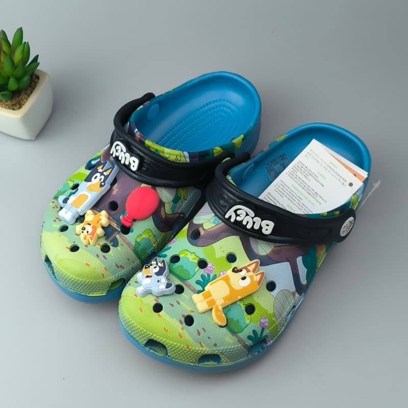 Cross Bluey Cartoon Collaboration Children's Beach Shoes Parent-Child Outdoor Versatile Croc Sandals