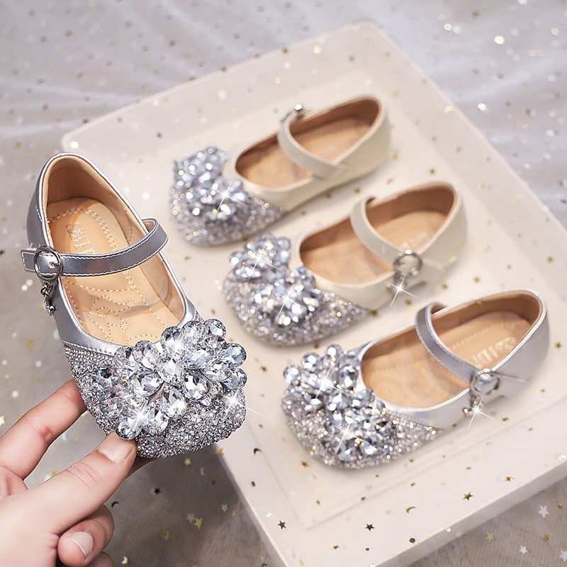 Girls' Princess Shoes 2024 Spring/Autumn Soft-Soled Lightweight Korean Style 3-12 Years Old Versatile Casual Flats