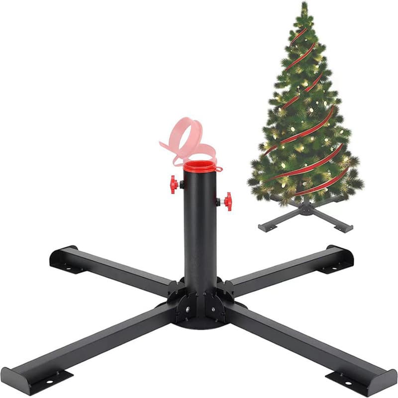Sun Umbrella Stand, Black Diamond Outdoor Sunshade Base, Cross-Shaped Pedestal for Market Stalls