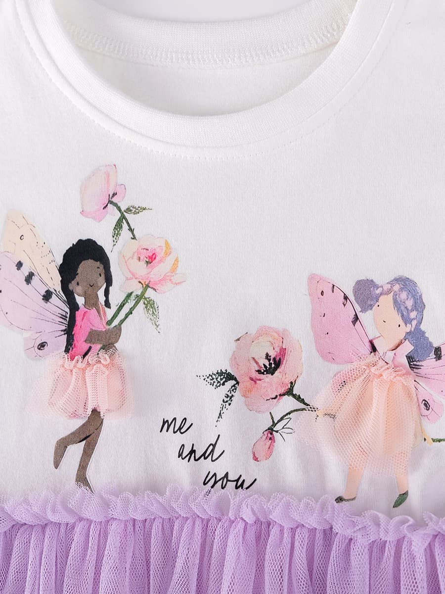 Little Maven Summer Girls' Princess Dress, European and American Style Baby Dress, Cute Children's Mesh Dress (In Stock)