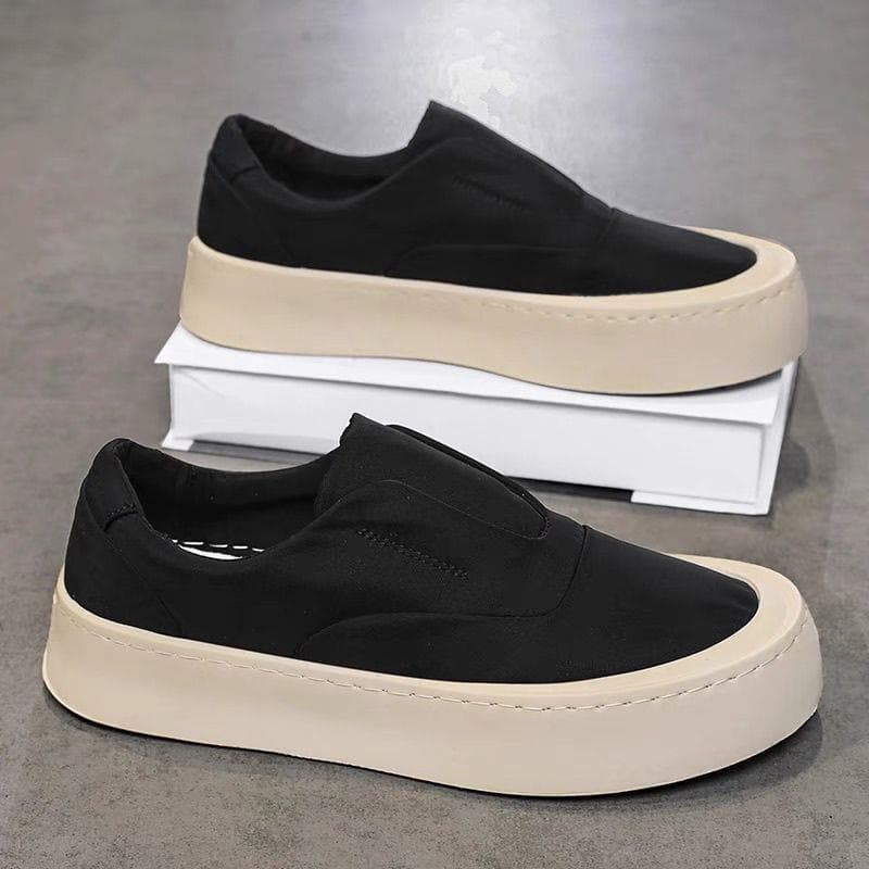 Invisible Height Increase Men's Shoes 10cm Summer Canvas Shoes Men's Casual Shoes Slip-on Lazy Shoes Cloth Shoes