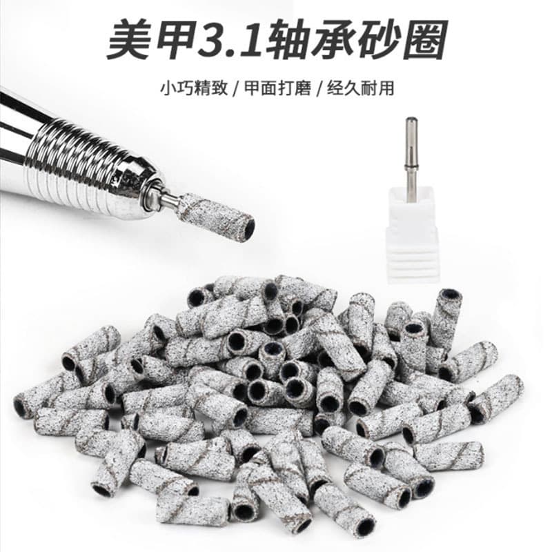 Mini Nail Drill Bit Set 3.1mm Grinding Head Small Size 50pcs Pack Manicure Pedicure Tools for Beauty And Grooming