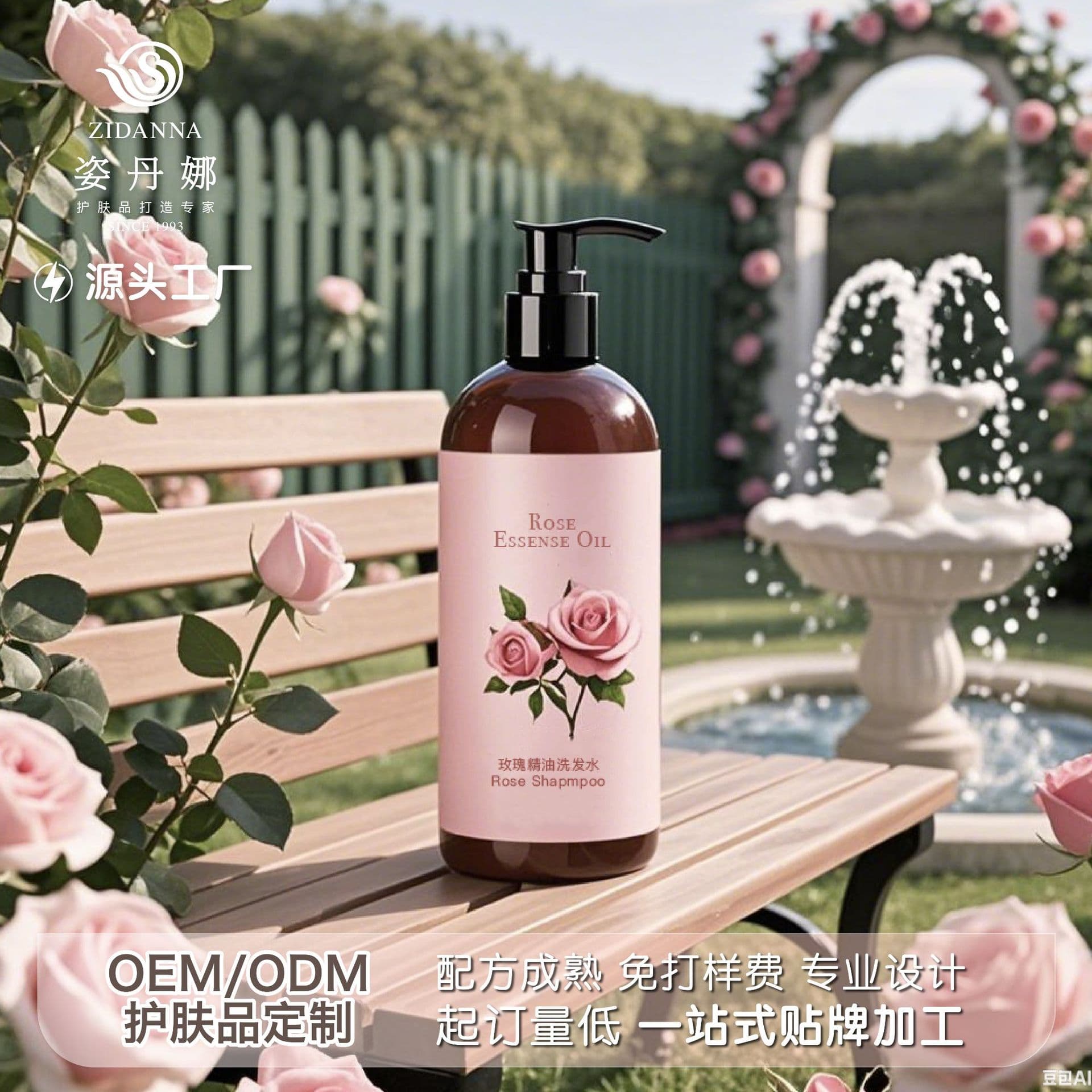 Damask Rose Shampoo OEM Processing