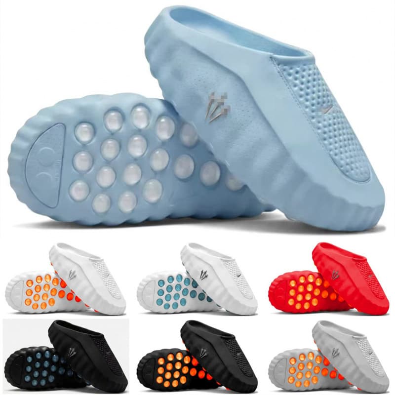 Putian Cross-Border New Model Mind 001 Collaboration Light Blue Gradient Black Blue Green Unisex Closed-Toe Massage Slippers Clogs