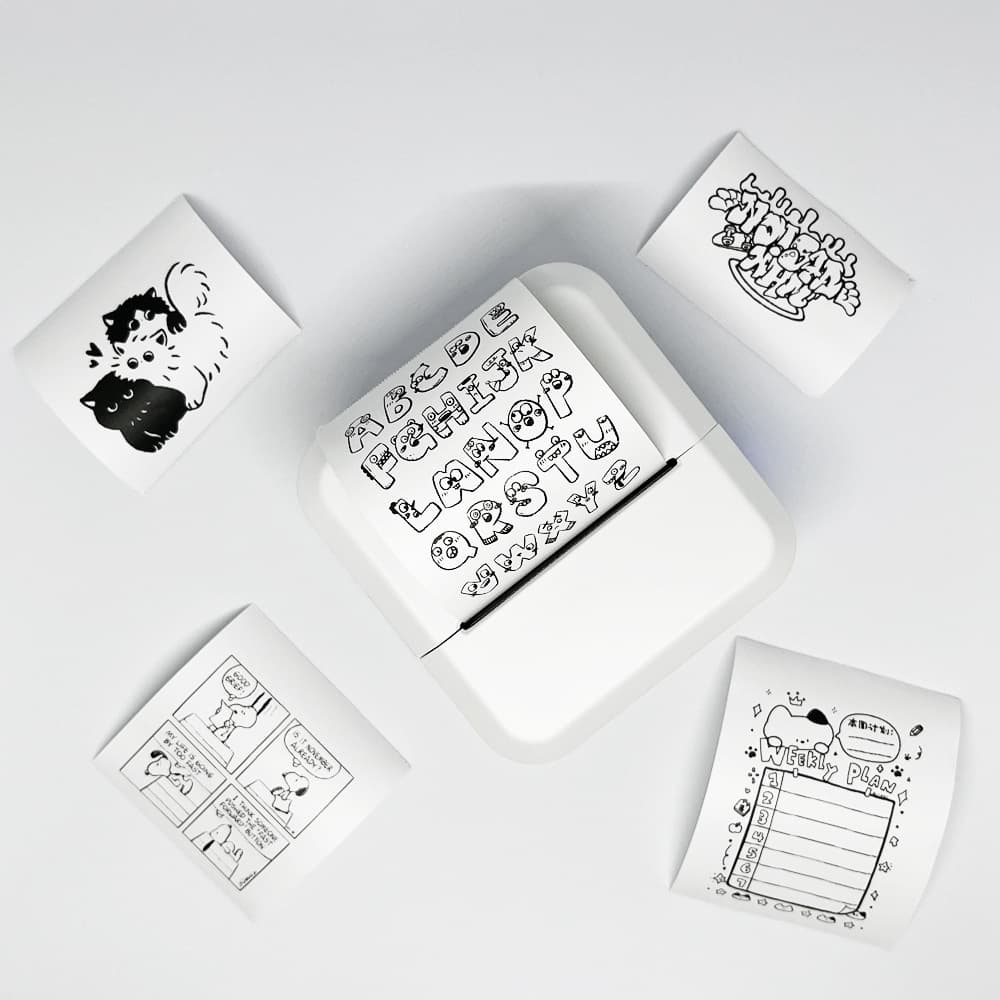 S2 Mini Inkless Printer for iOS and Android Mini Printer Barcode Barcode Machine
