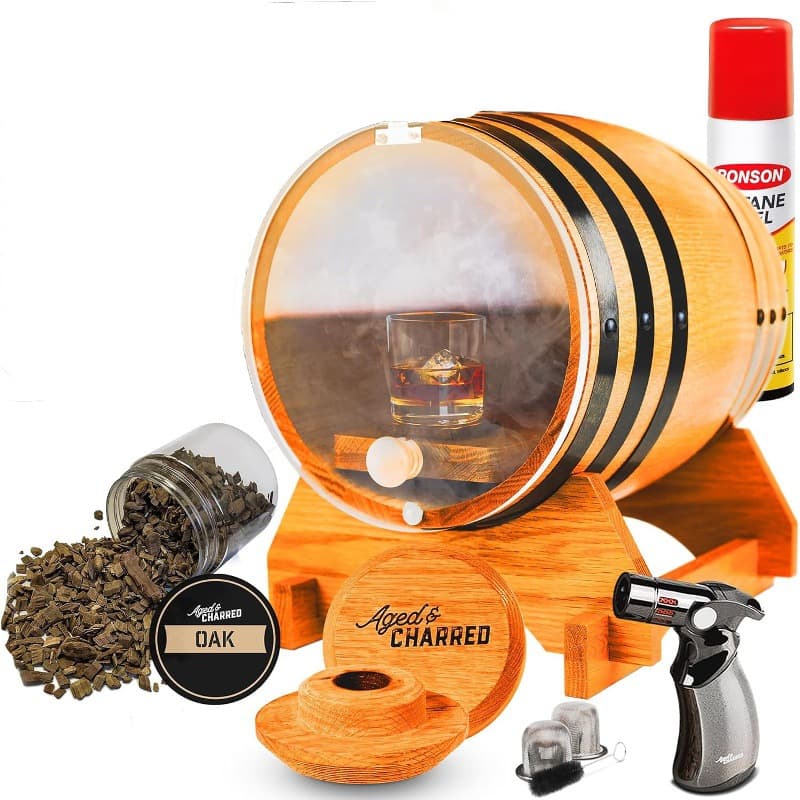 Amazon Cross-Border Barrel Smoker Cocktail Smoking Kit Whiskey Smoker Bartending Tools