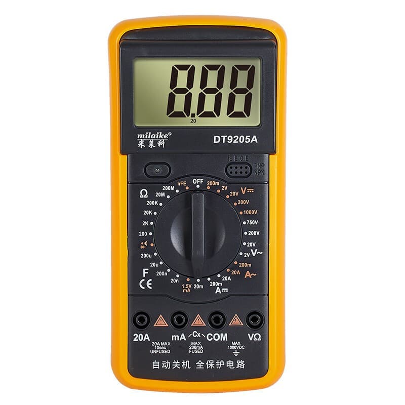 Electrician DT9205A High-Precision Smart Multimeter Anti-Burn Auto Power-Off Portable Household Digital Multimeter
