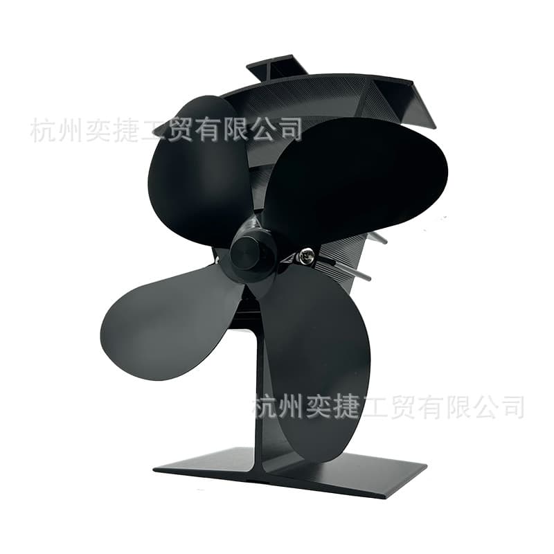 Amazon AliExpress Wish Foreign Trade Supply Hot Power Four-Blade Fireplace Fan, Wood Fireplace Fan Manufacturer