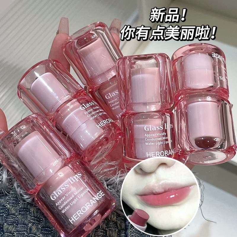 HERORANGE Yueran Mirror Water Gloss Lipstick Autumn Winter Moisturizing Pure Desire Brightening Easy Color Korean Mirror Lipstick